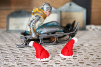 marque place de noel en fimo