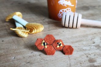 projet DIY broche abeille