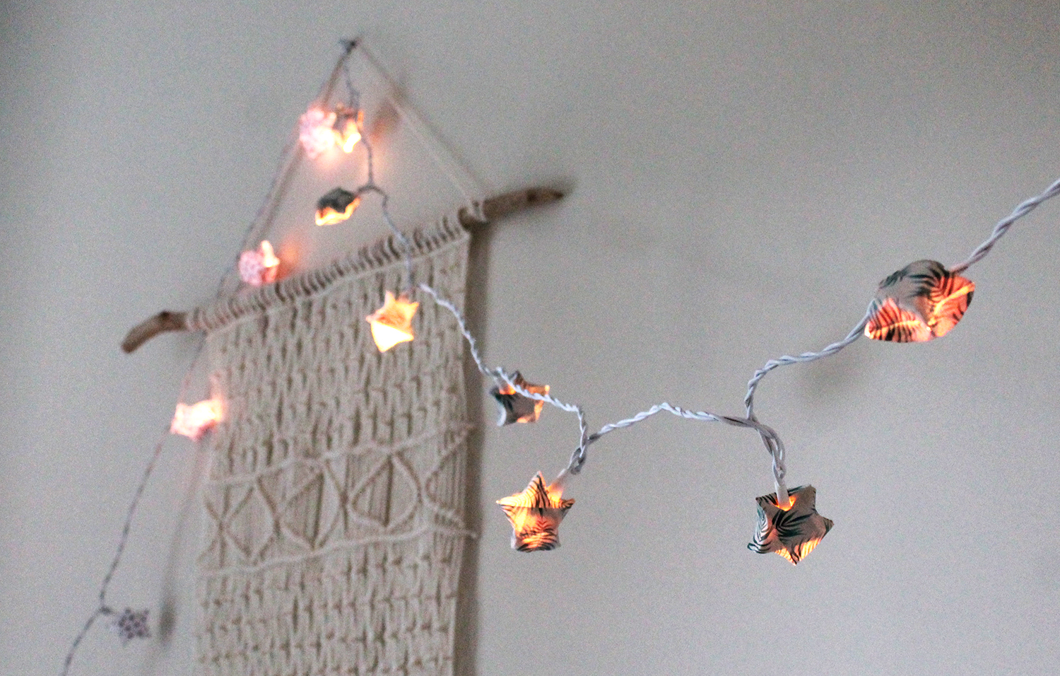 guirlande lumineuse origami