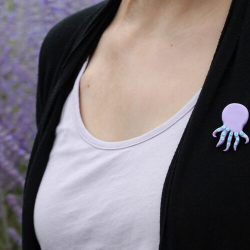 Pin&rsquo;s poulpe DIY