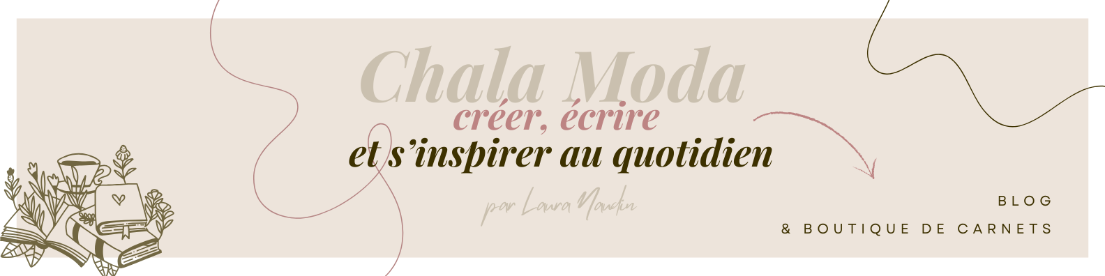 Chala Moda. Créer, écrire et s'inspirer au quotidien, par Laura Naudin. Blog et boutique de carnets.